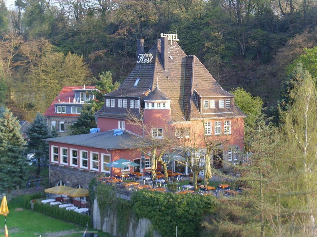 Gasthaus Und Hotel An Der Kost Hattingen Bagian luar foto